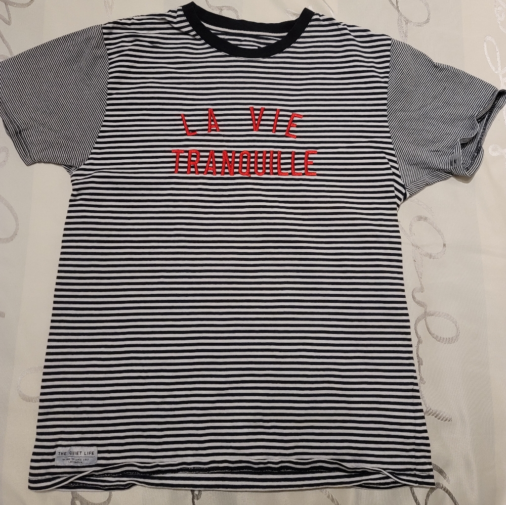 Quiet Life - striped tee - Large
